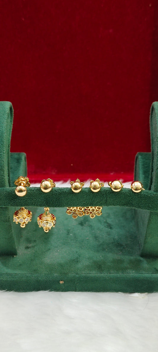Pure panchaloham 3 set earrings combo