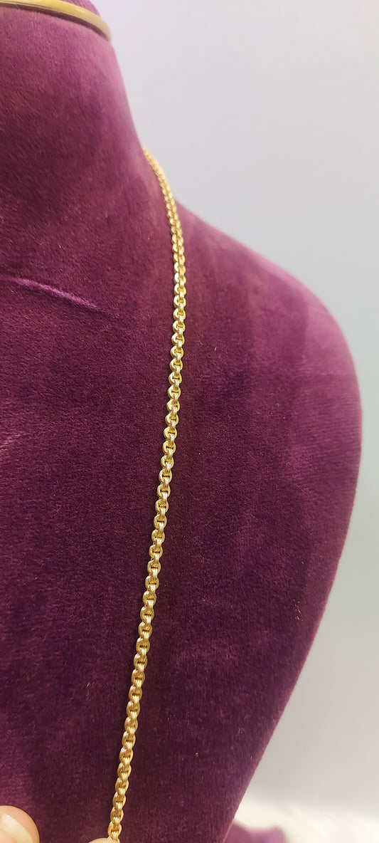 Pure panchaloham unpolished 30" length chain