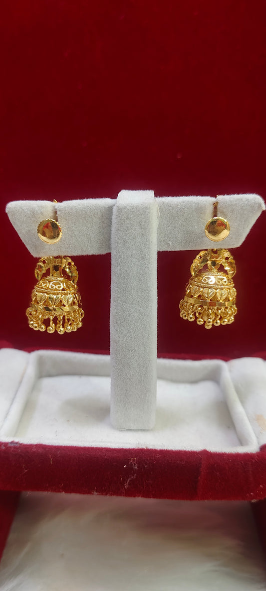 100% gold look jumkas