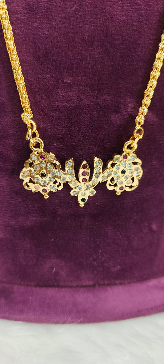 Pure panchaloham pendant with 24" micro gold plated chain