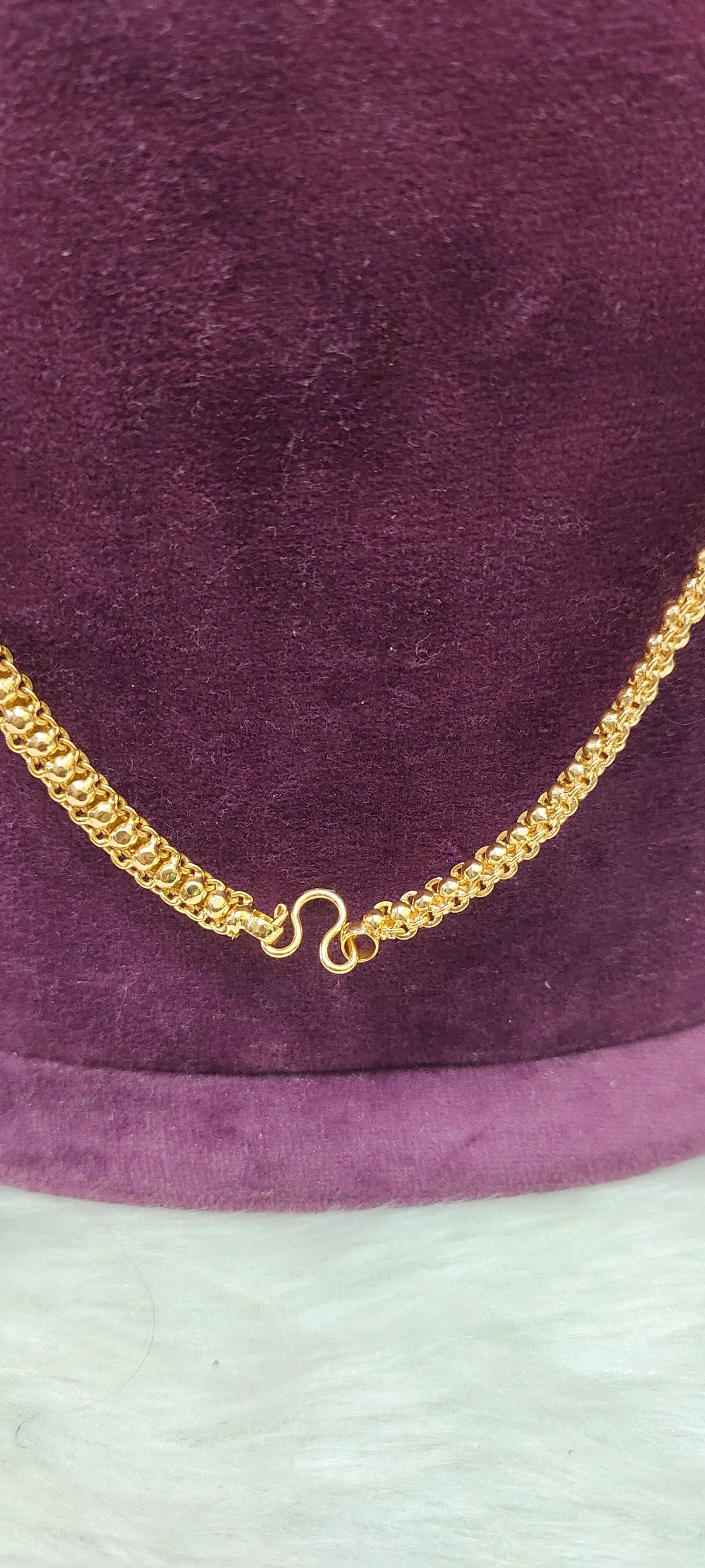 Premium micro gold plated daily wear trendy broad thali Chain