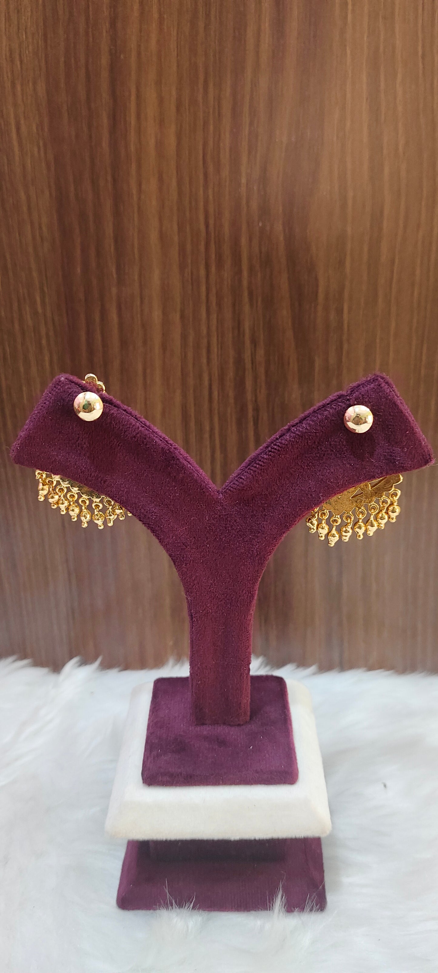 Pure panchaloham vintage look big earrings