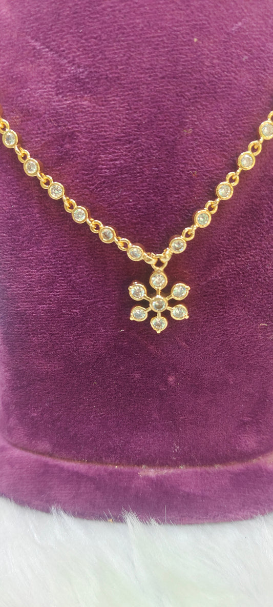 Pure panchaloham 18" length dimond lookchain