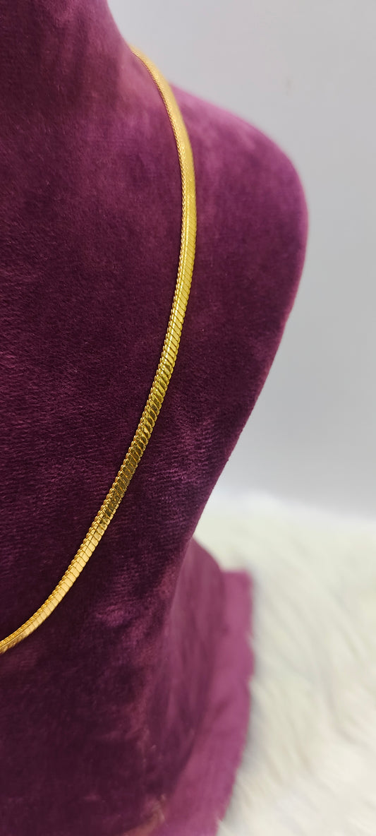 1 gram plated 18" short chain for men