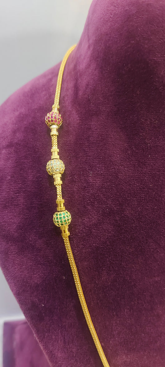 1 gram plated daily wear 24" Thali chain