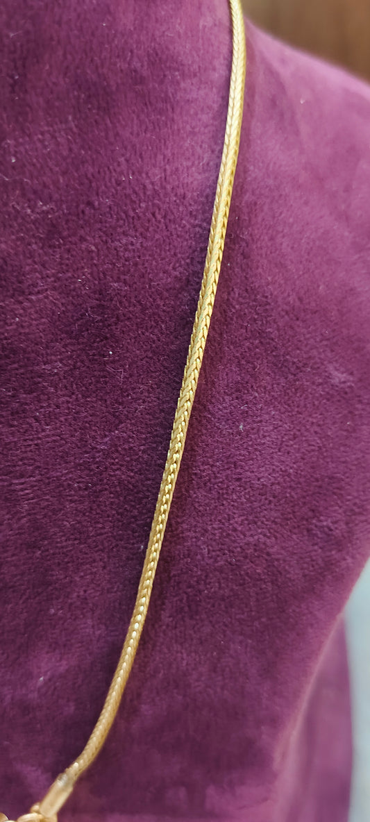 Pure panchaloham unpolished 18" length snake model chain