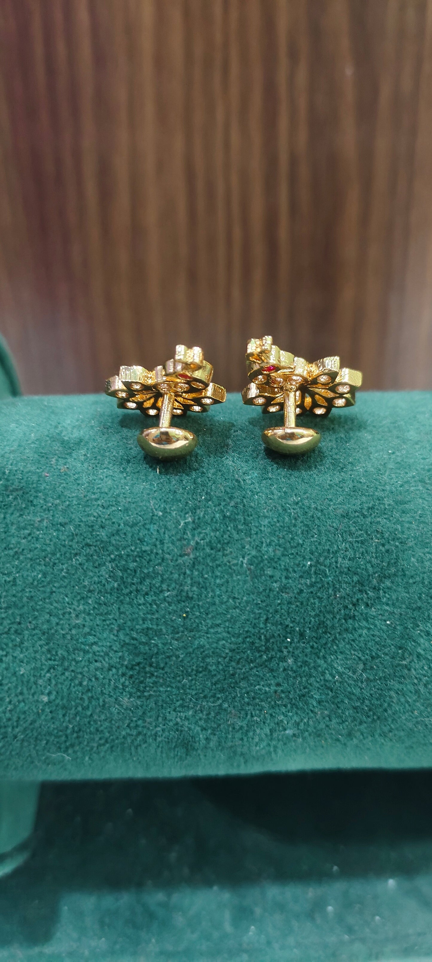 Pure panchaloham unique style peacock studs