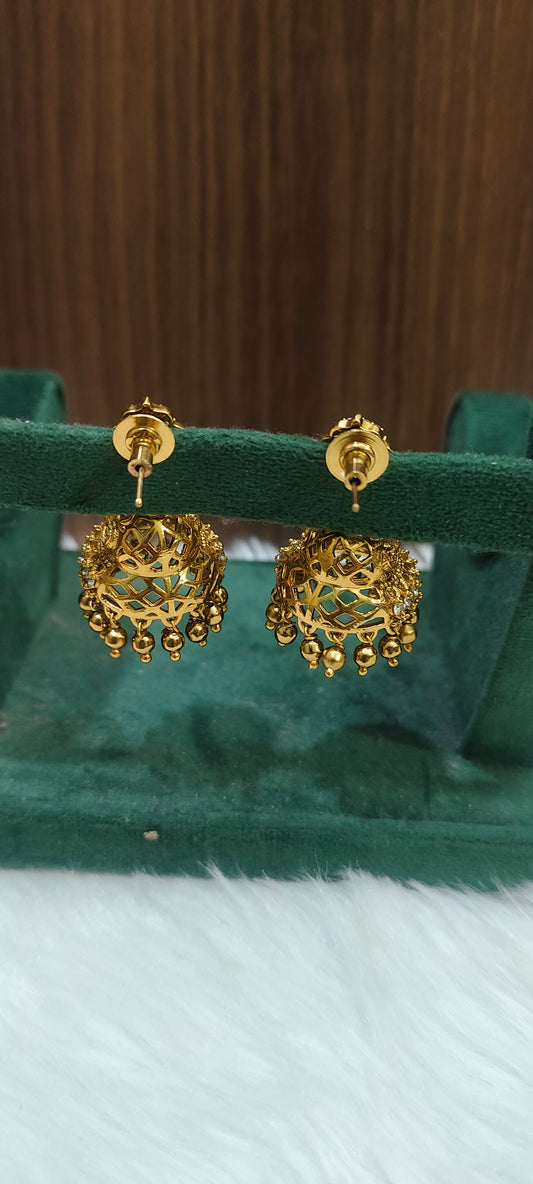 High premium nakshi medium size bridel jumkas