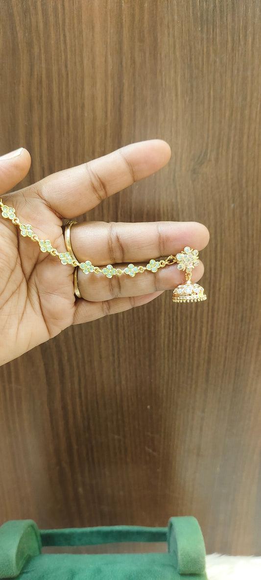 Pure panchaloham jumkas and masti cum earchains combo