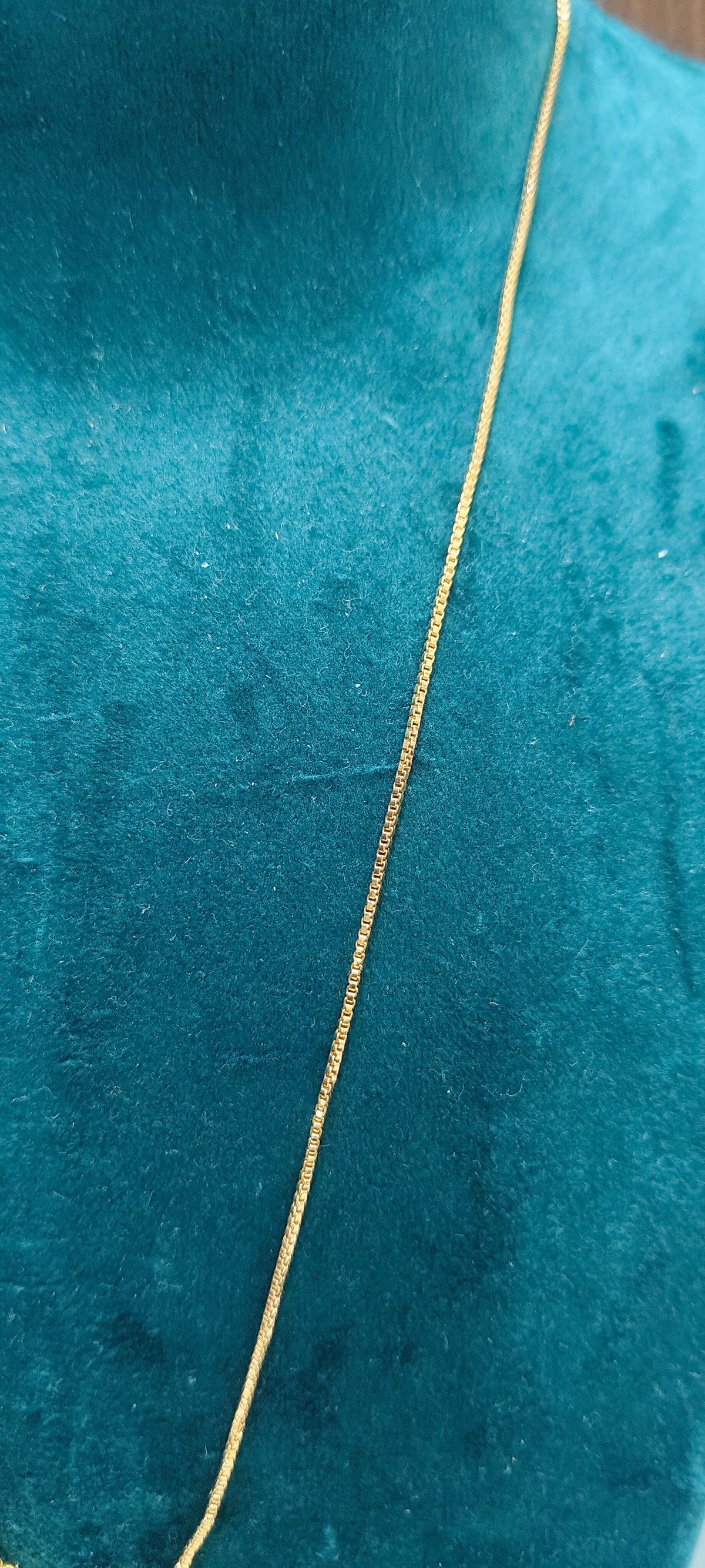 Premium micro gold plated daily 18" length letter pendant chain