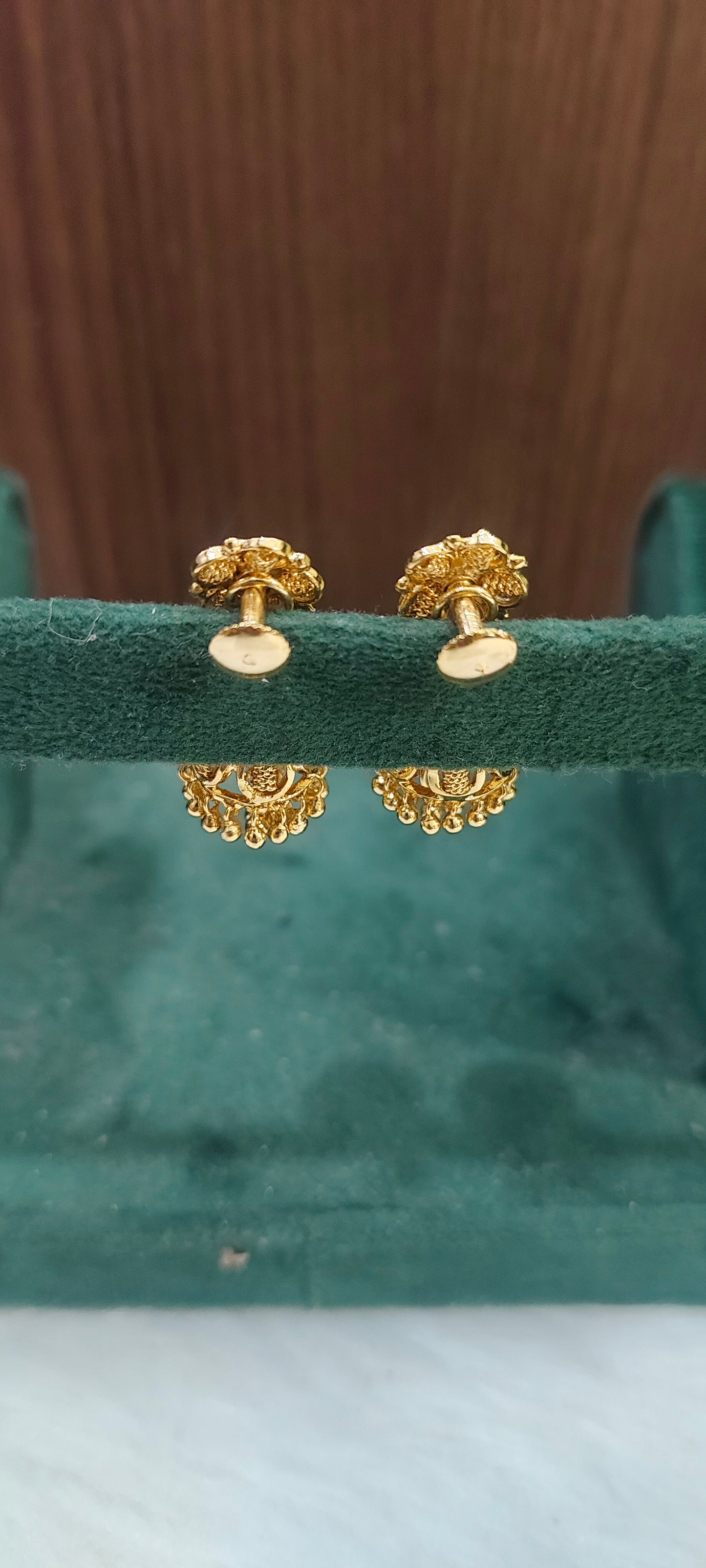 Premium micro gold plated gold look jumkas