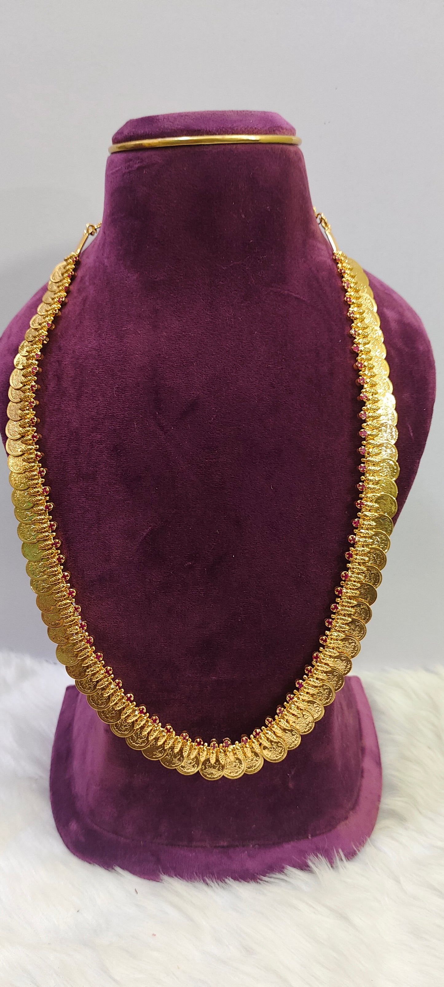 Same gold look 2 in 1 kasumala cum vaddanam