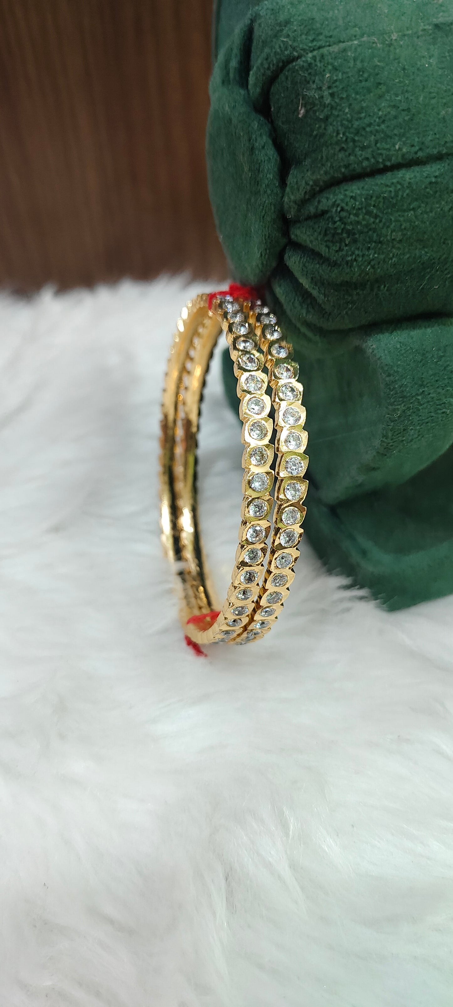 Pure panchaloham leaf pattern 2 bangles