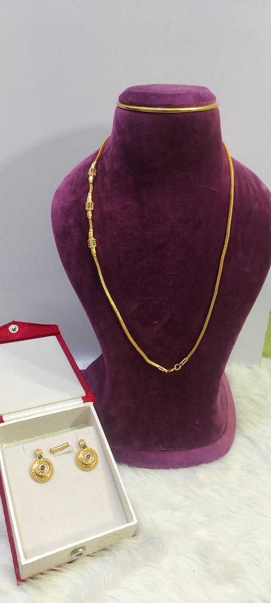 24" length Thali chain and mangalsutra combo