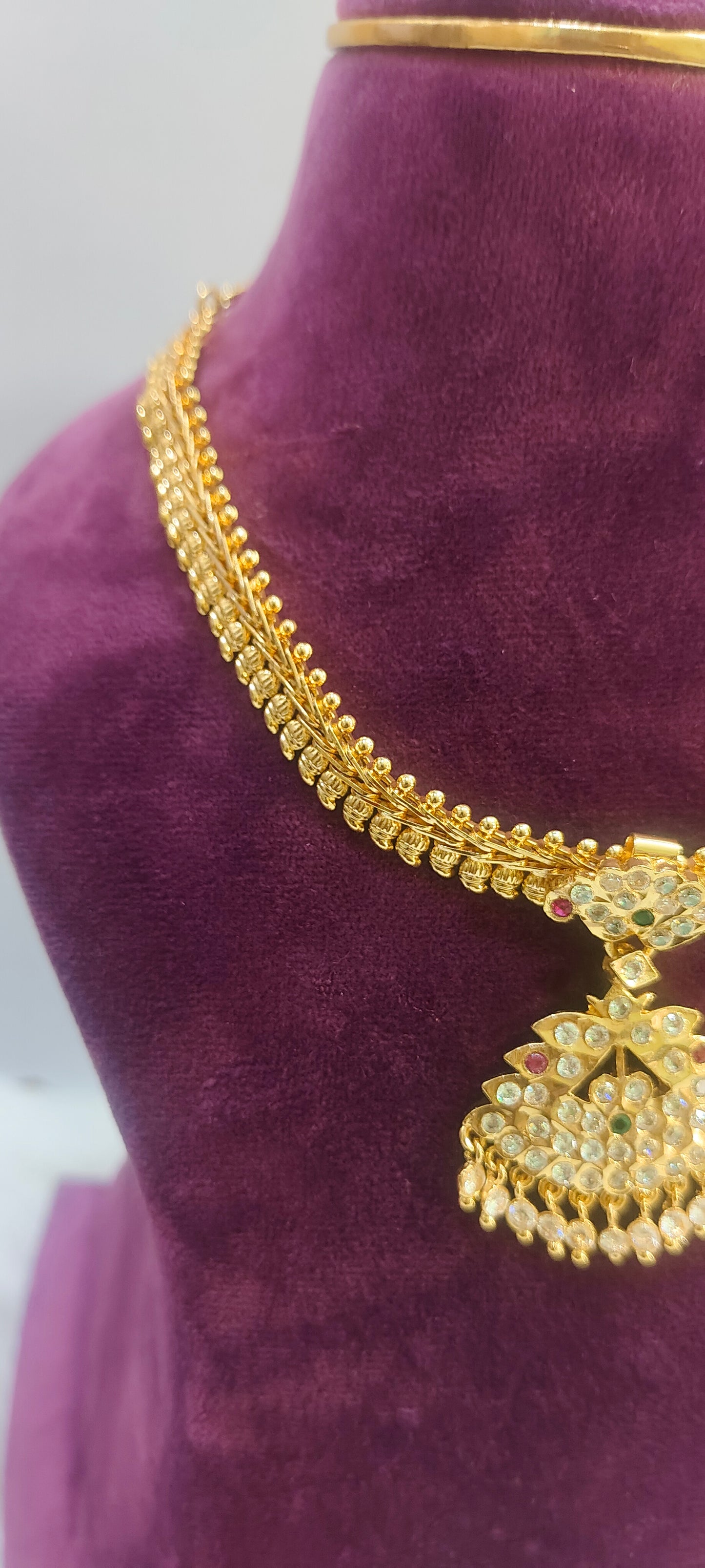 Pure panchaloham small mango necklace