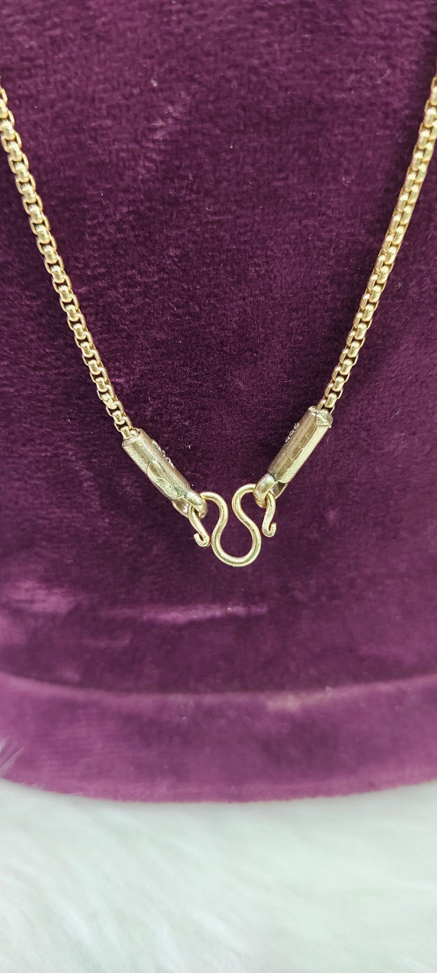 Pure panchaloham unpolished 18 length ladies chain