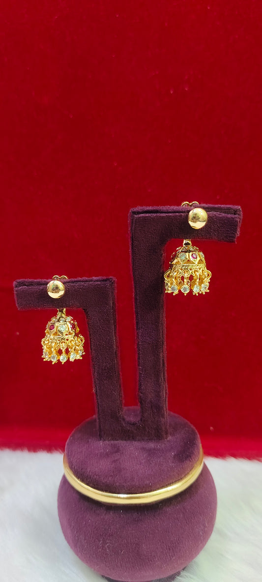 Pure panchaloham medium small jumkas