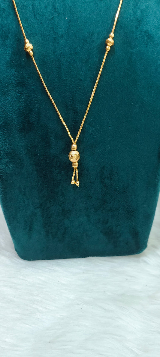 Premium micro gold plated daily wear 18" length ball chain