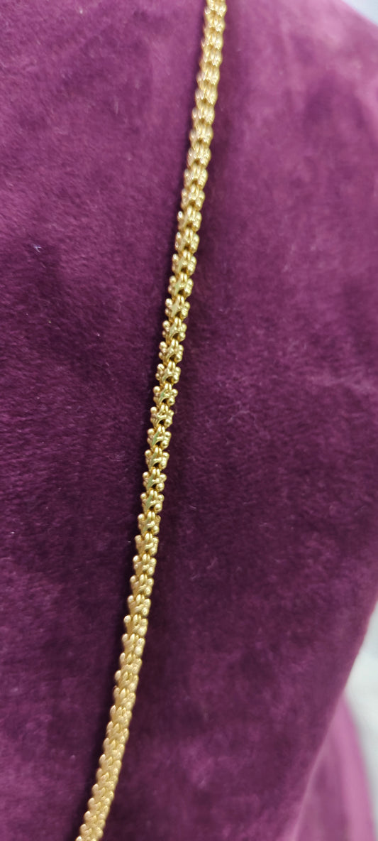 Pure panchaloham unpolished 24" length balbasha chain