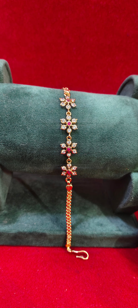 Pure panchaloham ladies bracelet with jumkas combo