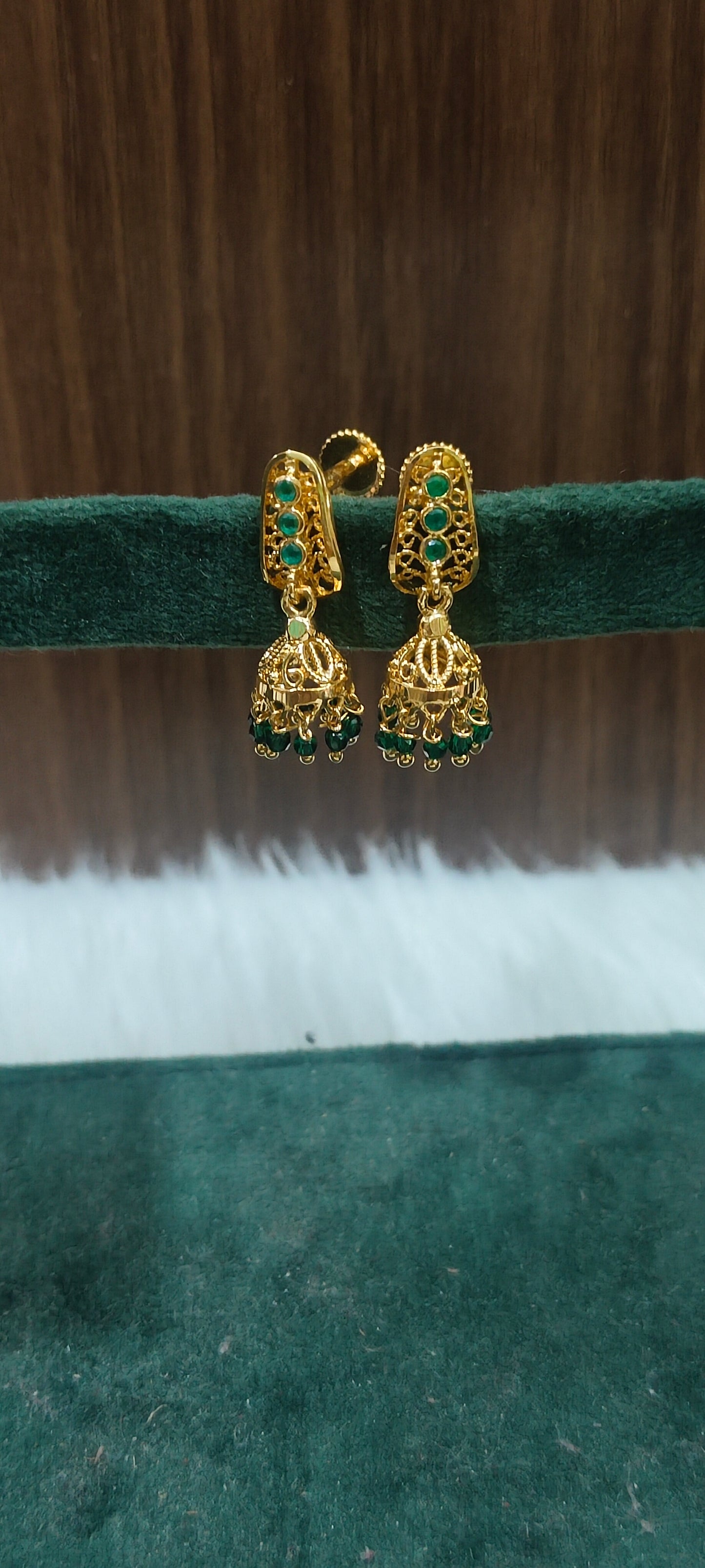 Premium micro gold plated daily wear kids jumkas