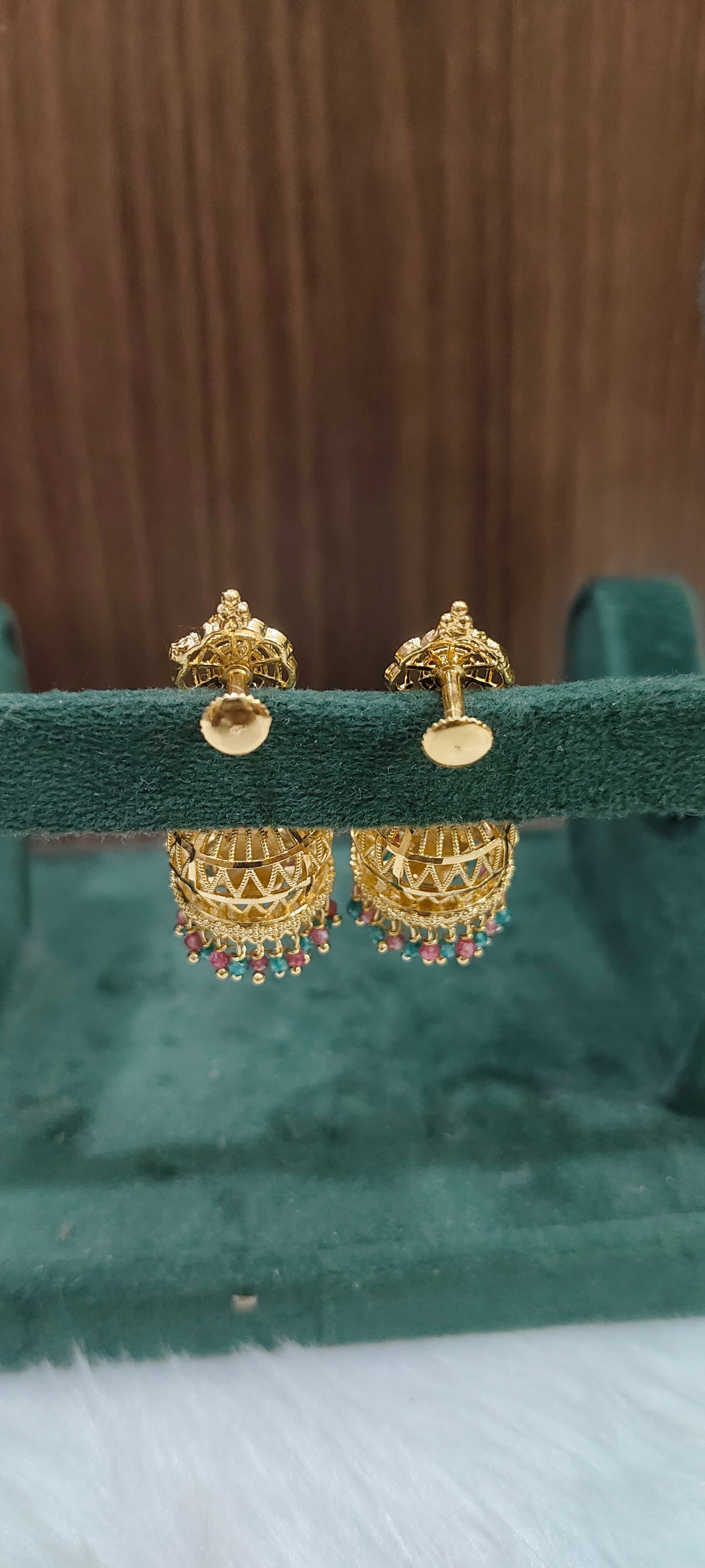 Premium micro gold plated medium big jumkas