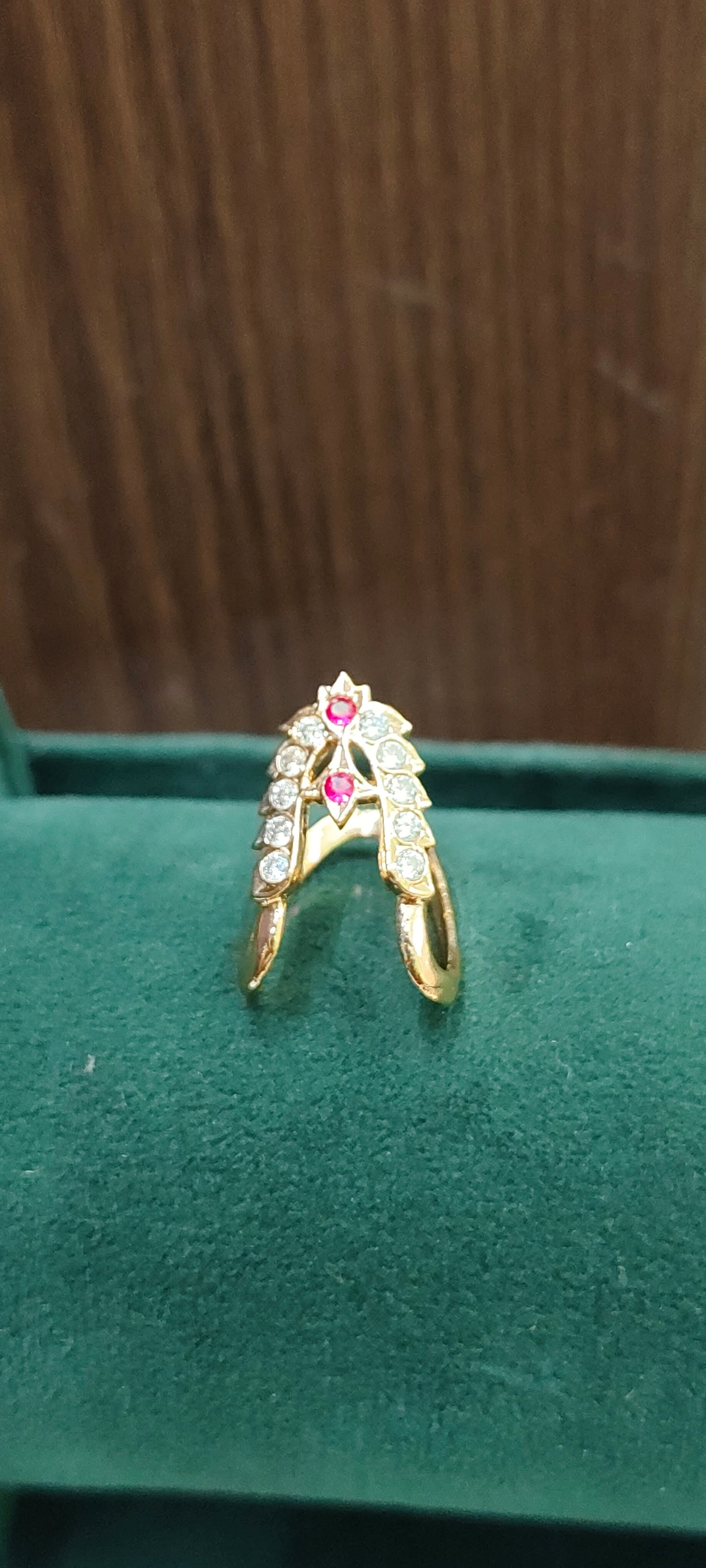 Pure panchaloham with micro gold vanki ring