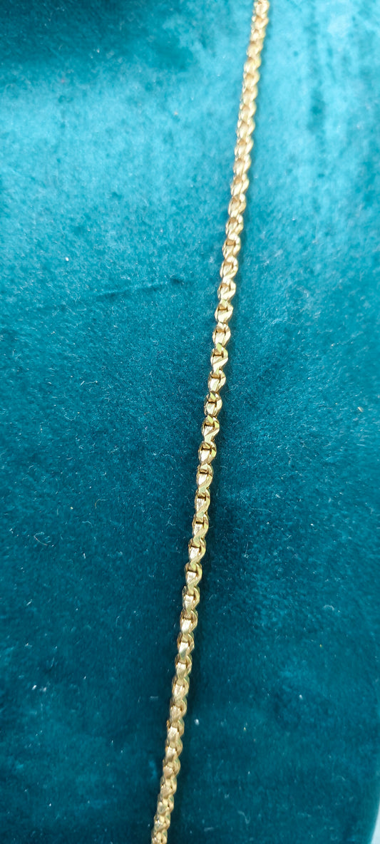 Pure panchaloham unpolished 24" length anjali cutting thali chain