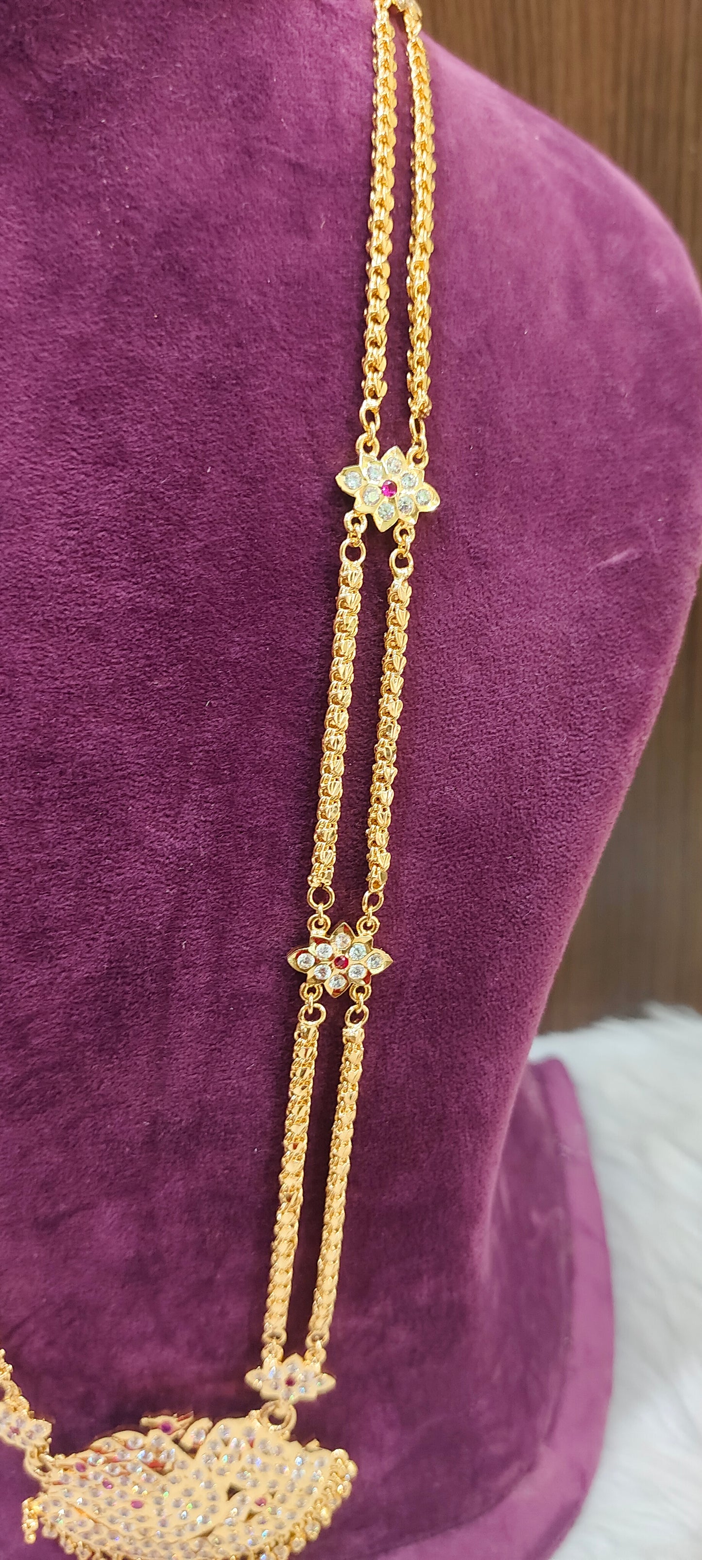 Pure panchaloham unique style chain long haram