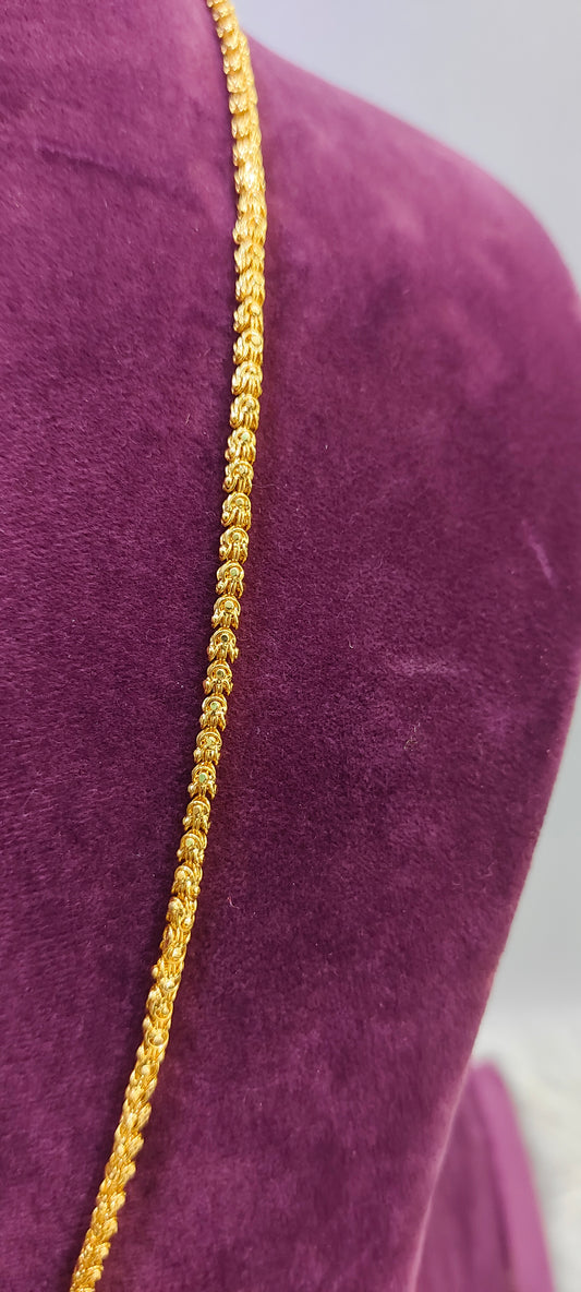 Mens combo 24" chandramukhi chain +8" mens bracelet