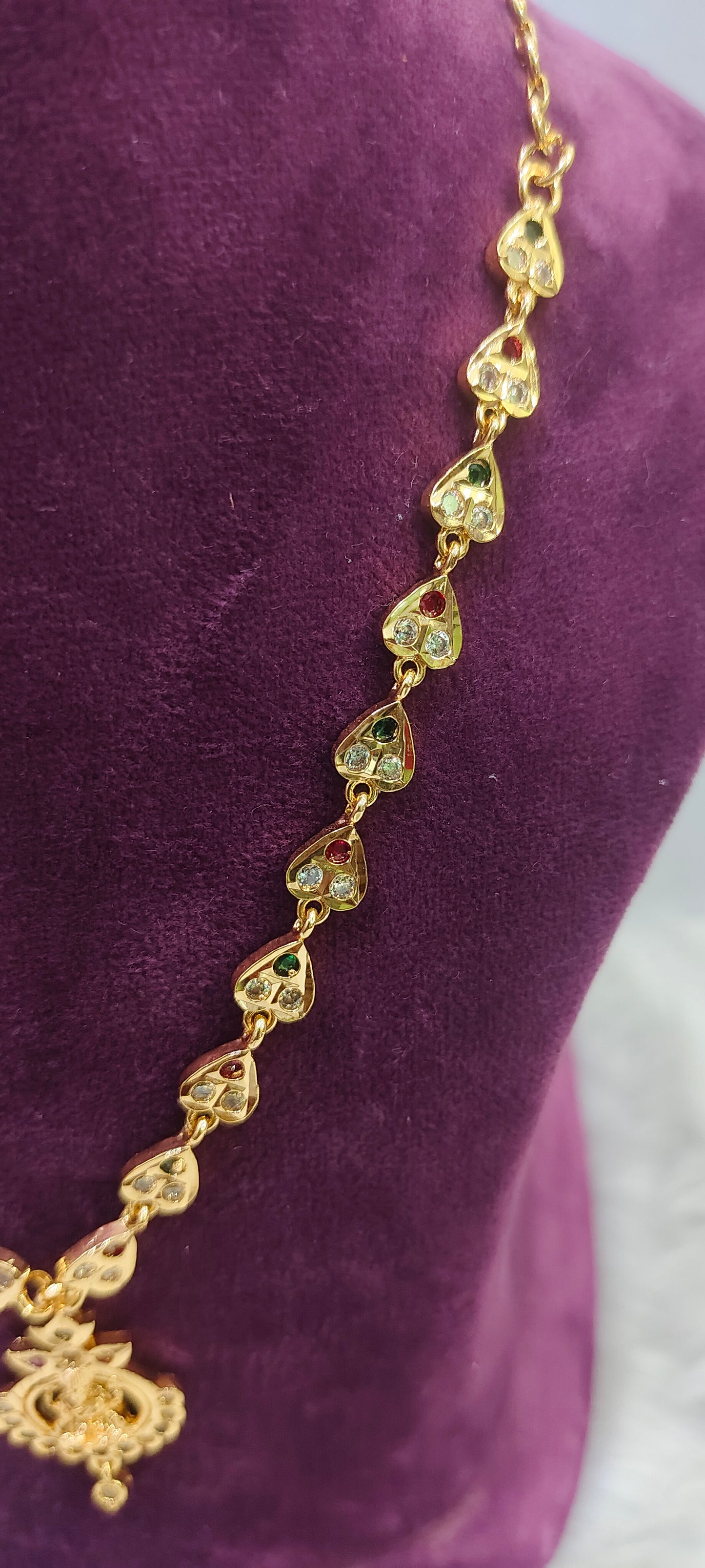 Pure panchaloham simple Lakshmi Devi necklace