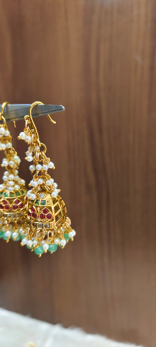 Trendy and unique style hanging jumkas