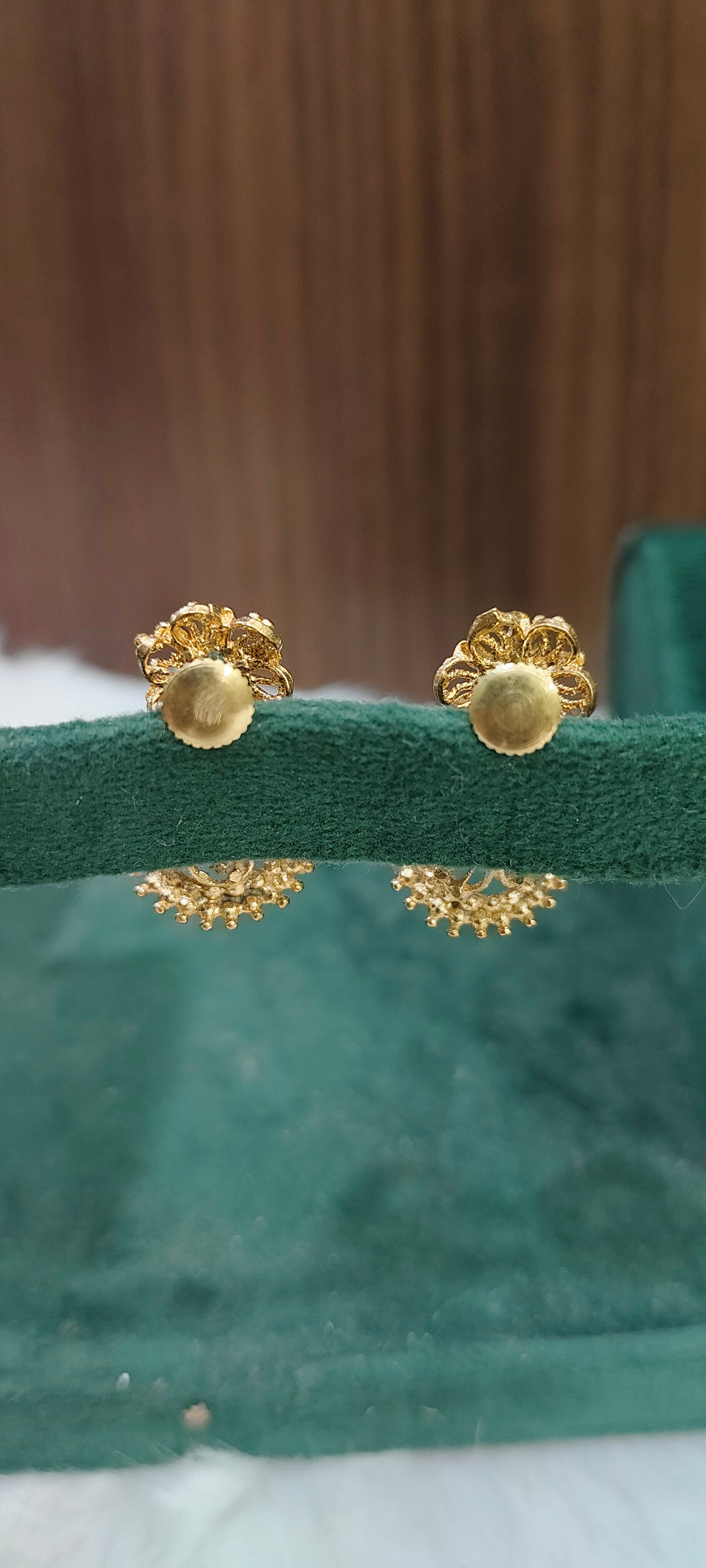 Pure unpolished sankara bharam buttalu(dull gold finish)