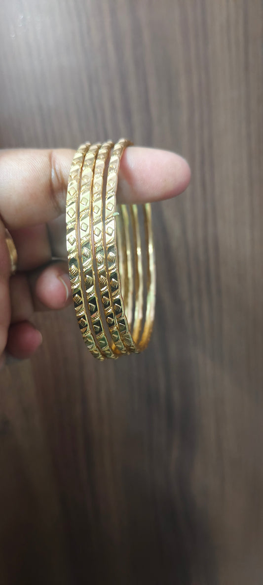 Pure panchaloham unpolished 4 bangles only 2.10 size available