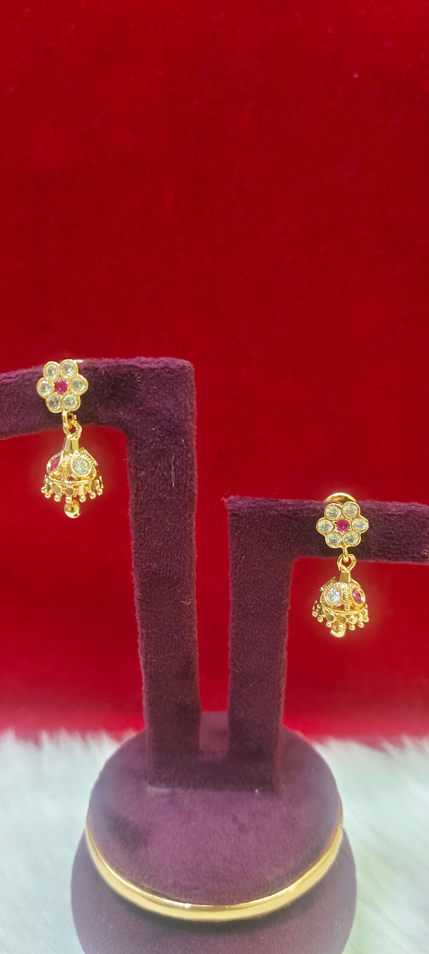 Pure panchaloham cute screw back jumkas