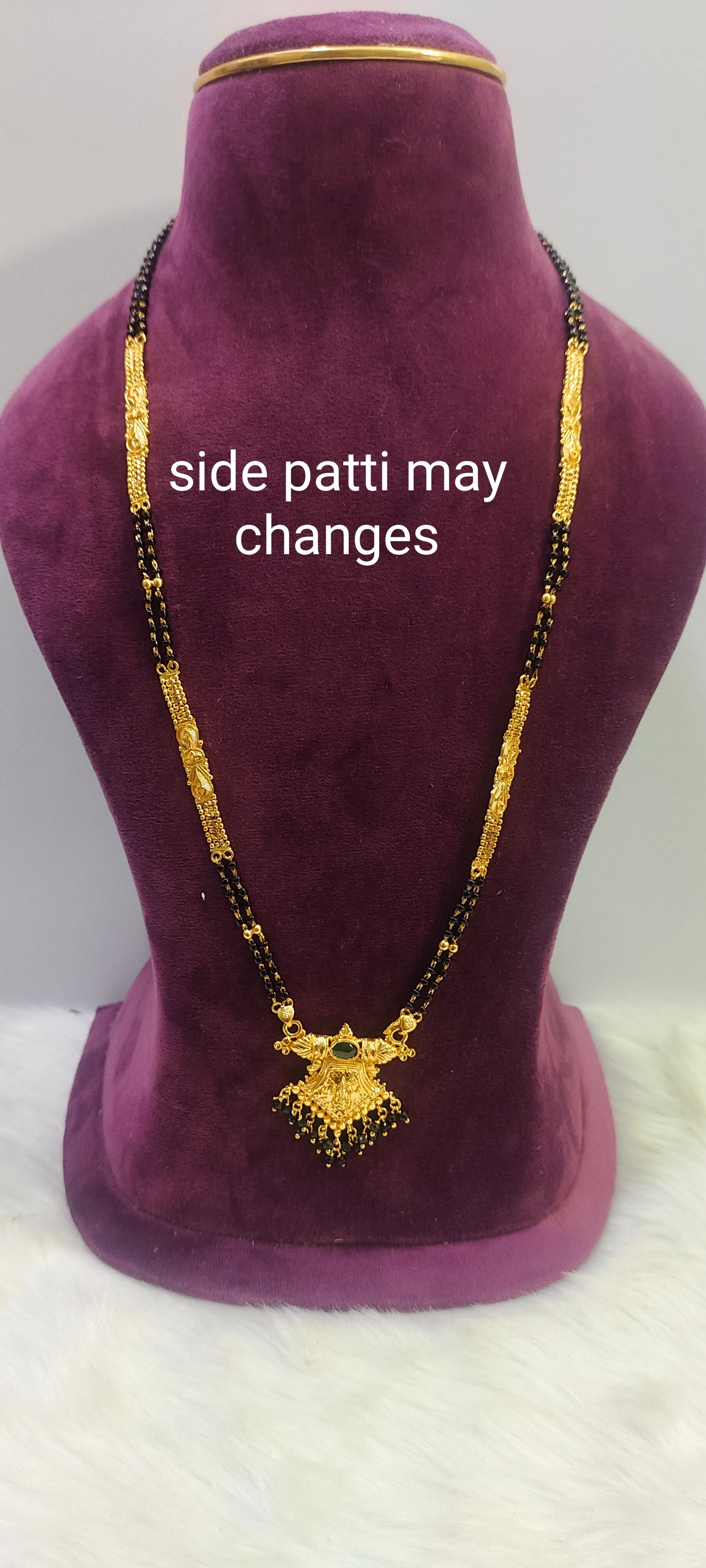 Daily wear same as gold 28" length black beads