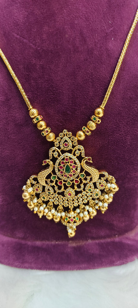 Premium nakshi pendant chain