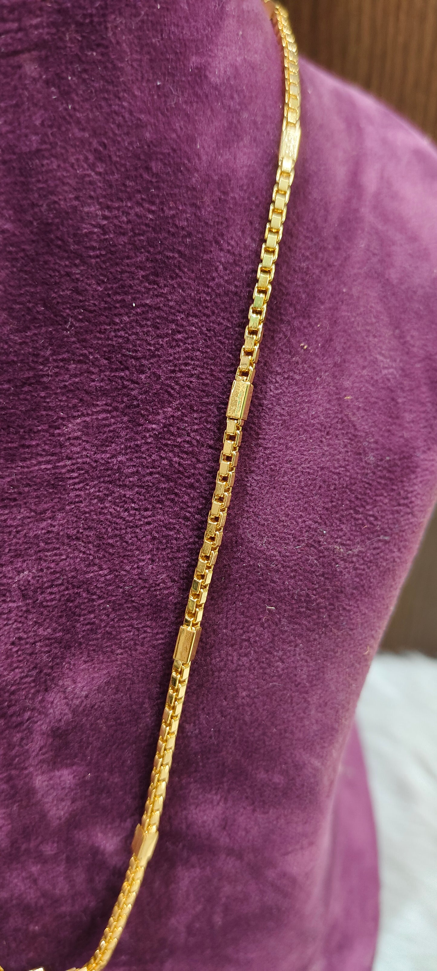 Premium micro gold plated 20" length balaji pendant chain with 8" mens bracelet combo