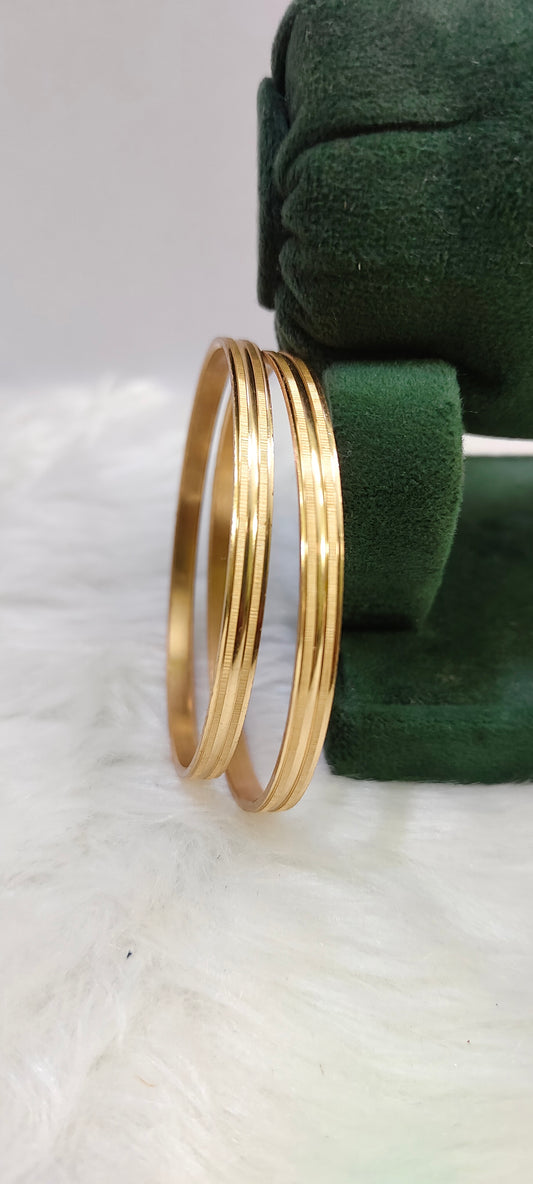 Pure panchaloham unpolished 2 bangles