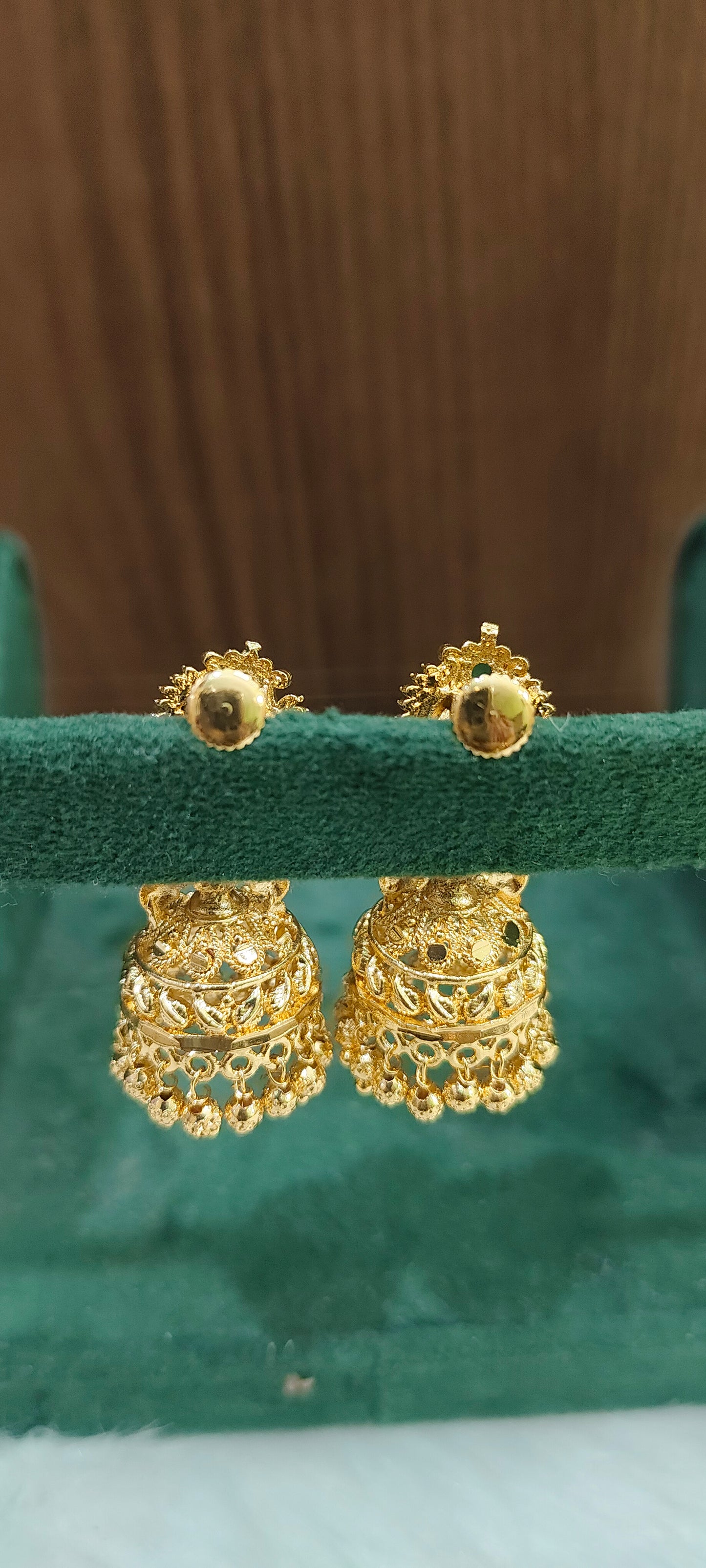 Premium micro gold plated medium Jumkas