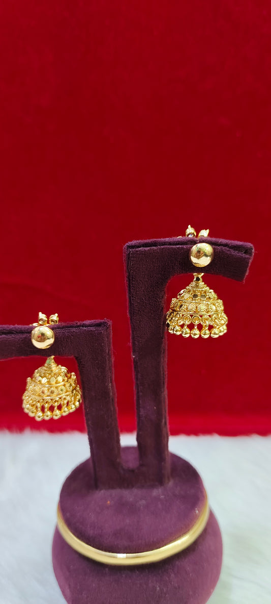 Pure panchaloham medium big jumkas