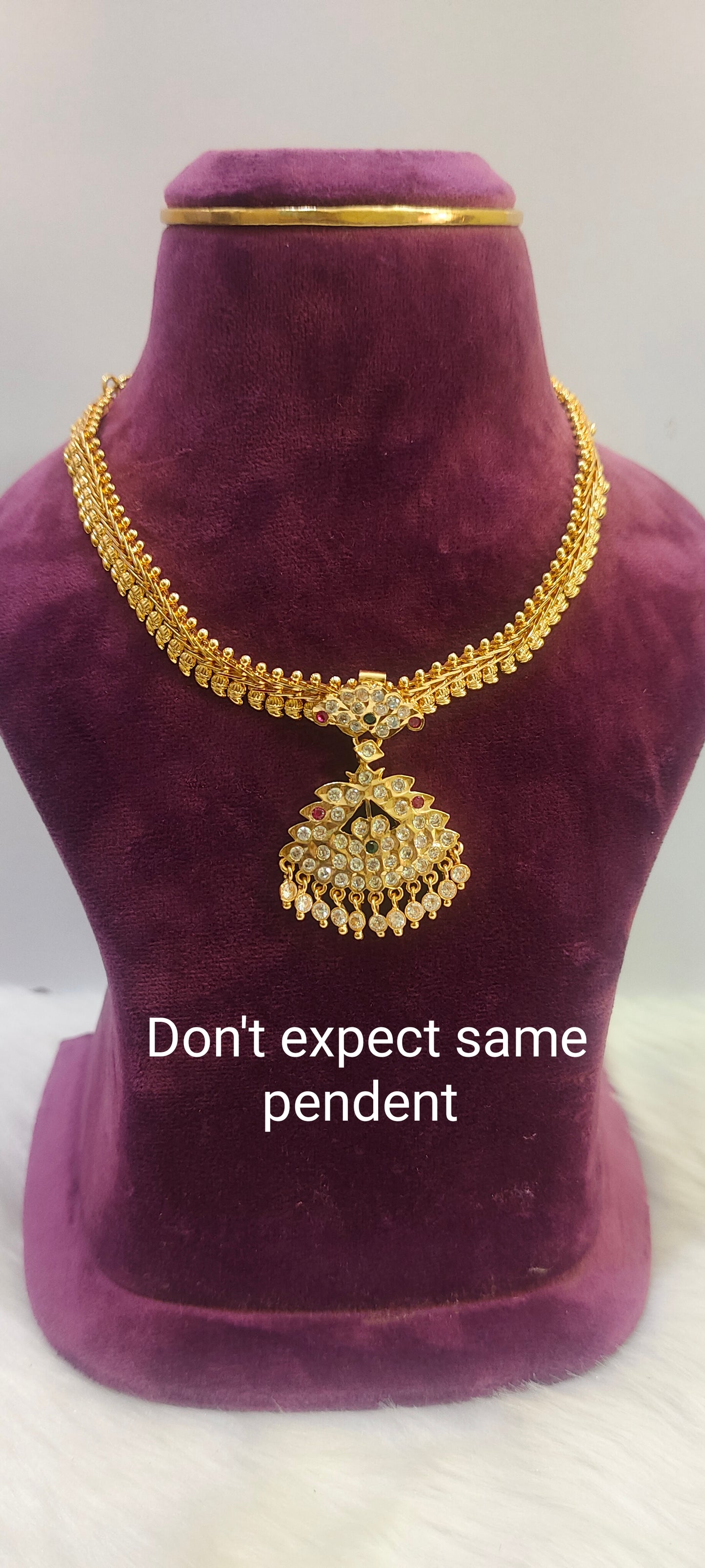 Pure panchaloham small mango necklace