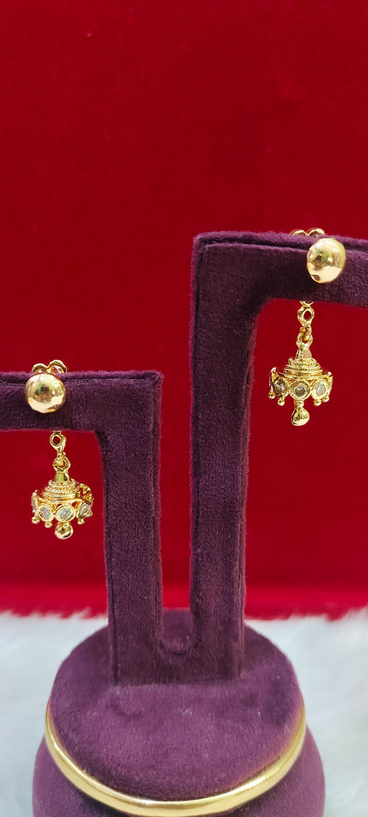 Pure panchaloham mini string earrings