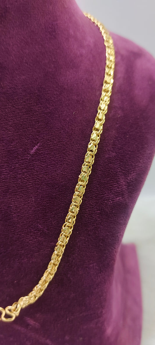 Pure panchaloham unpolished 18" shot chain for men