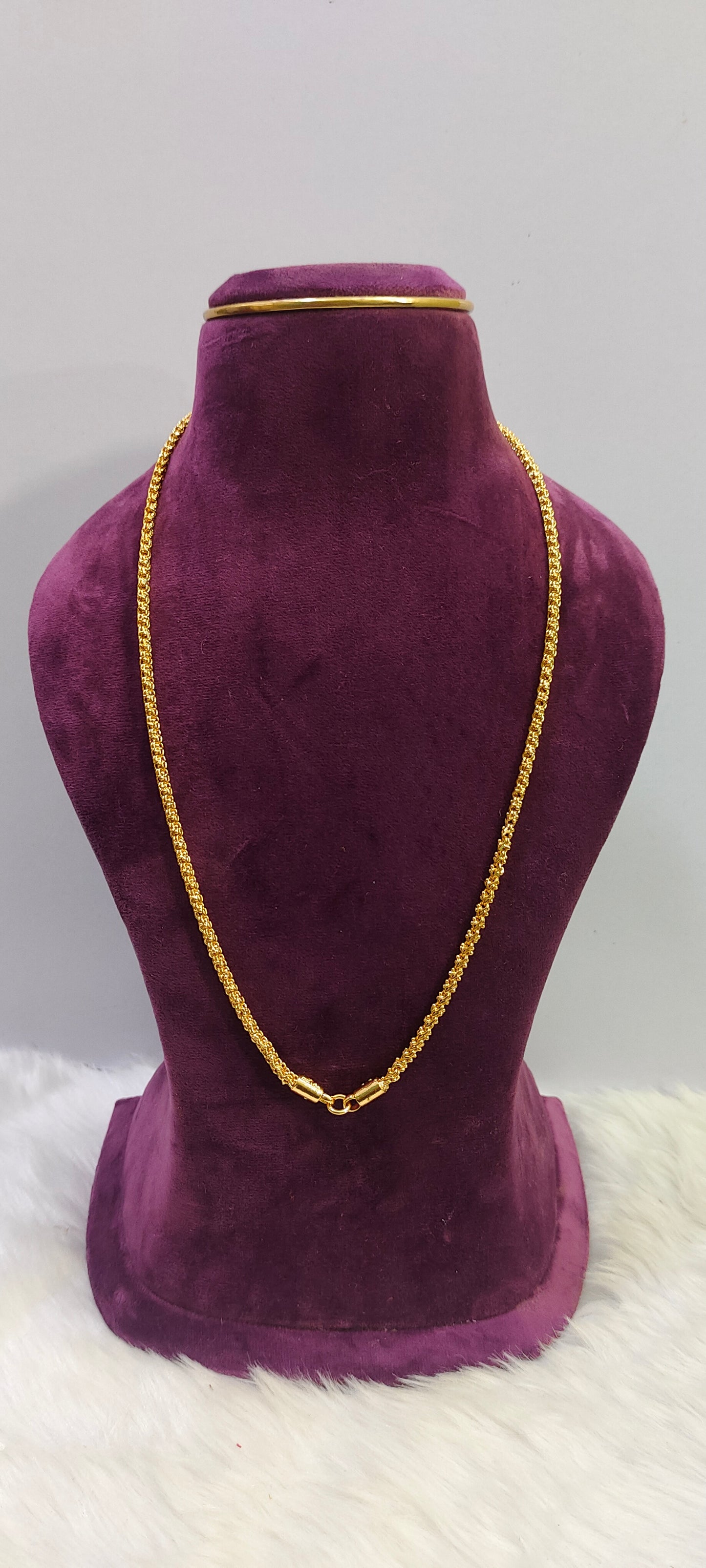 Pure panchaloham polished 24" length balbasha chain