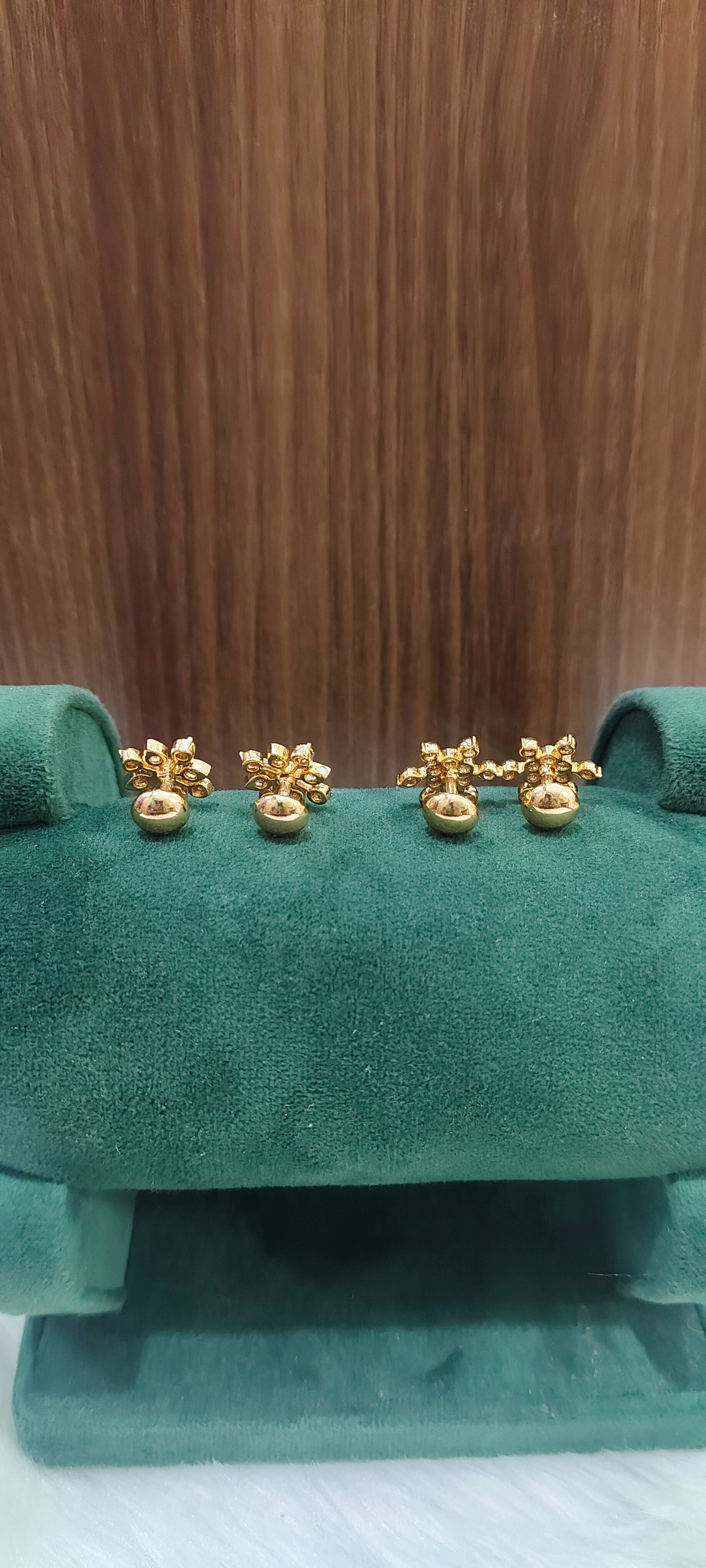 Pure panchaloham dimond look studs