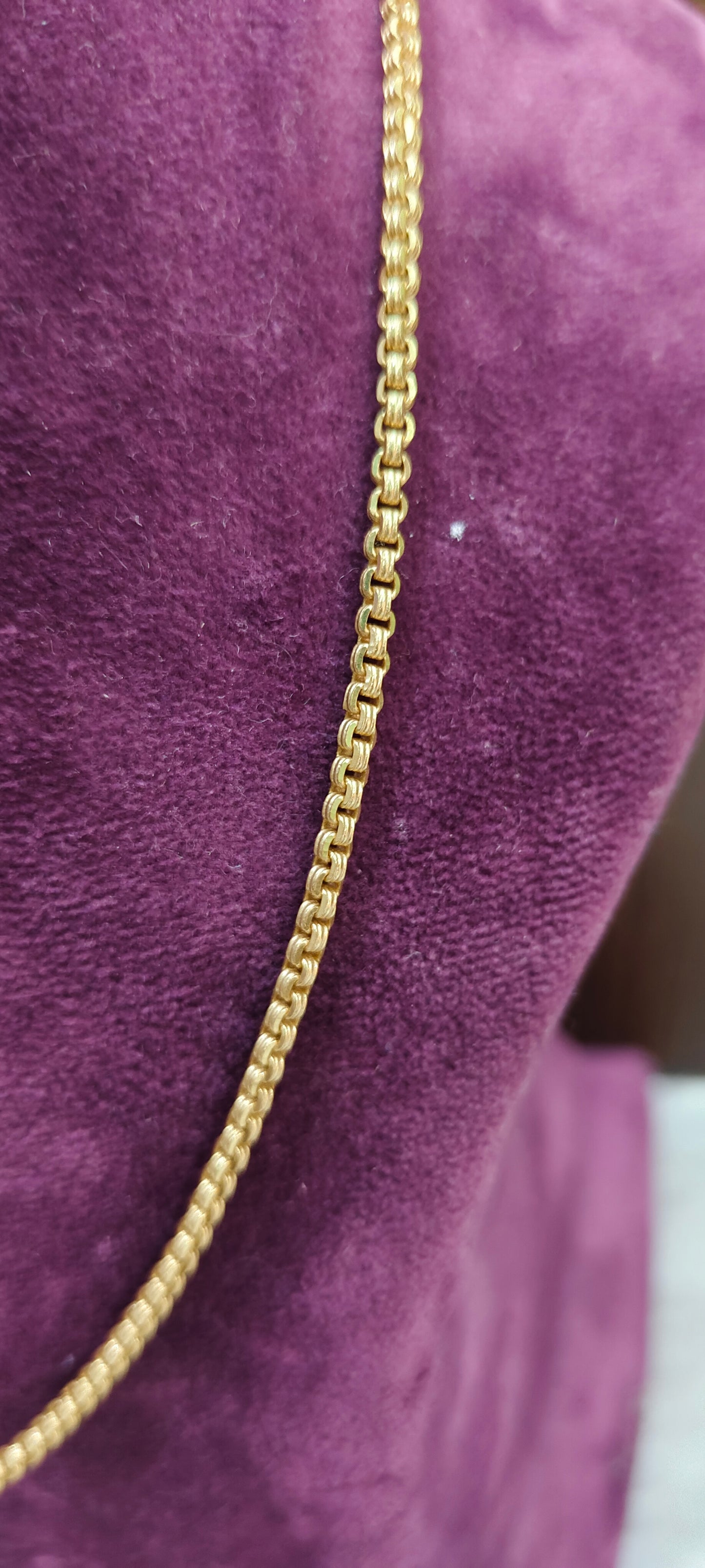 Pure panchaloham unpolished bharathi model 18" length chain