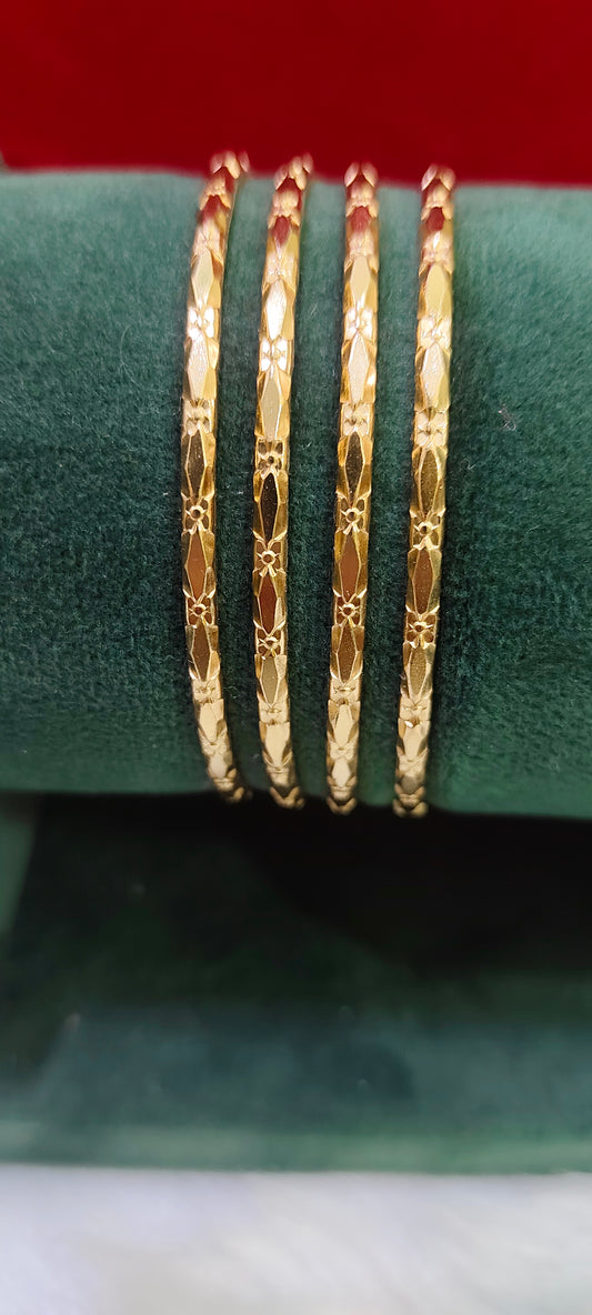 Pure panchaloham unpolished 4 bangles