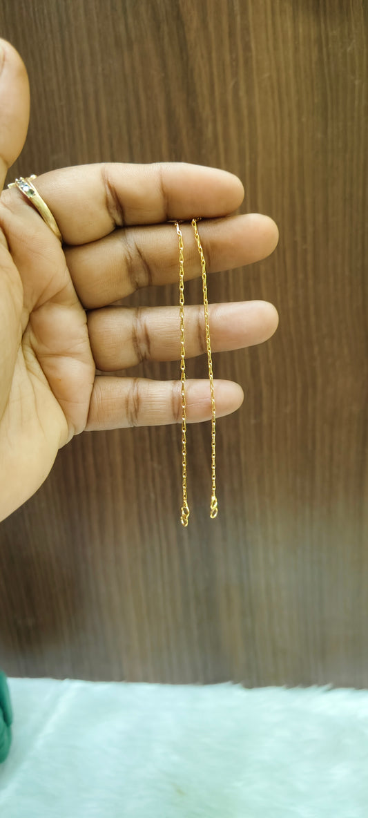 Premium micro gold plated chevi chutlu