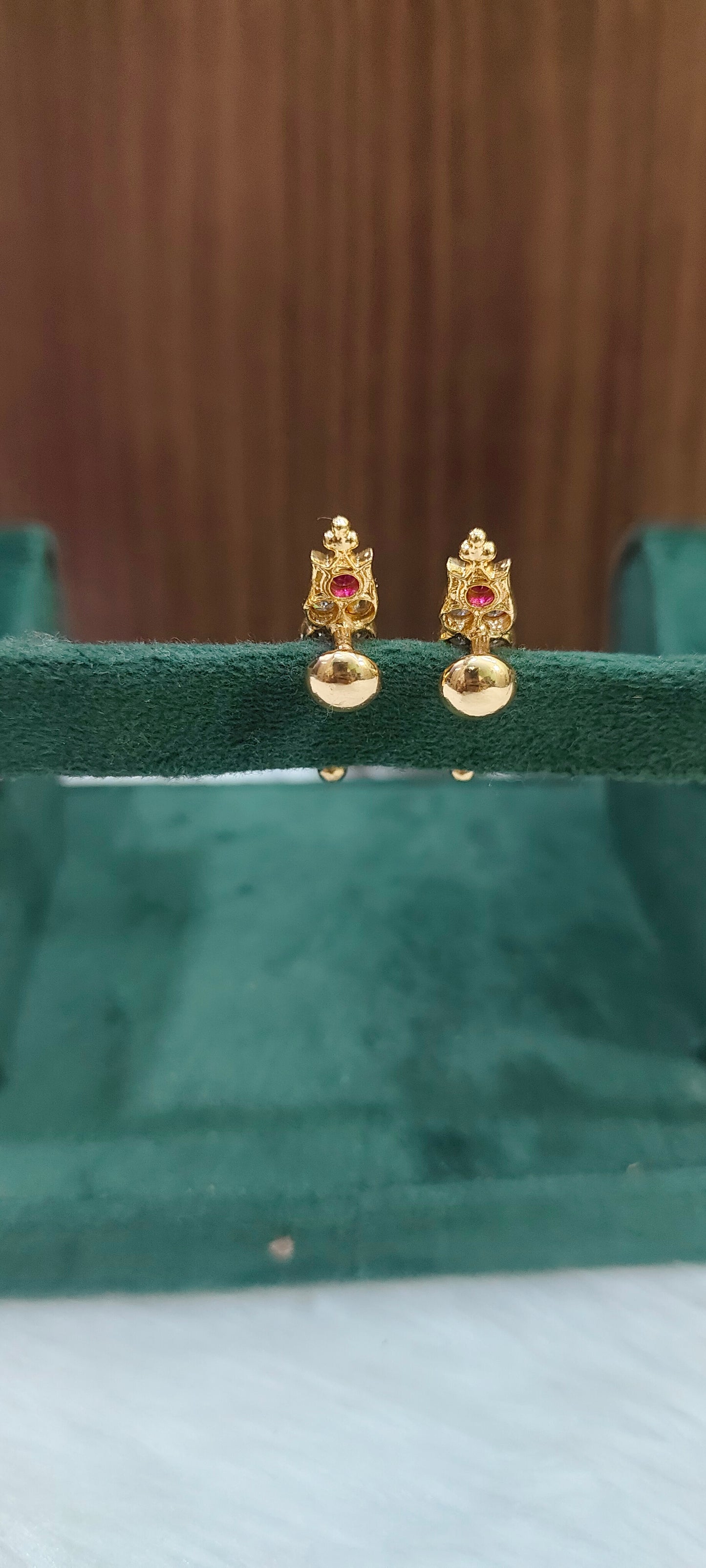 Pure panchaloham j type earrings